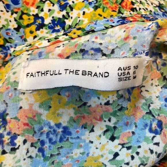Faithfull The Brand Jeanette Floral Mini Dress 6 - Picture 7 of 10